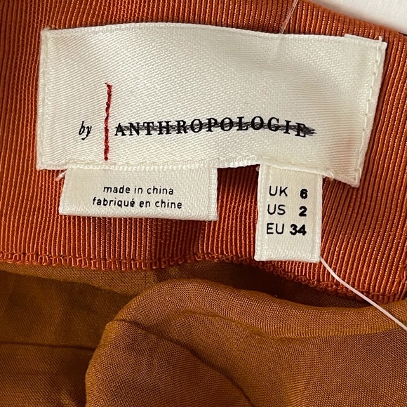 Anthropologie Ruched Slip Dress Molten Bronze Maxi Midi Satin Silk US 2/UK 6 - Picture 7 of 8